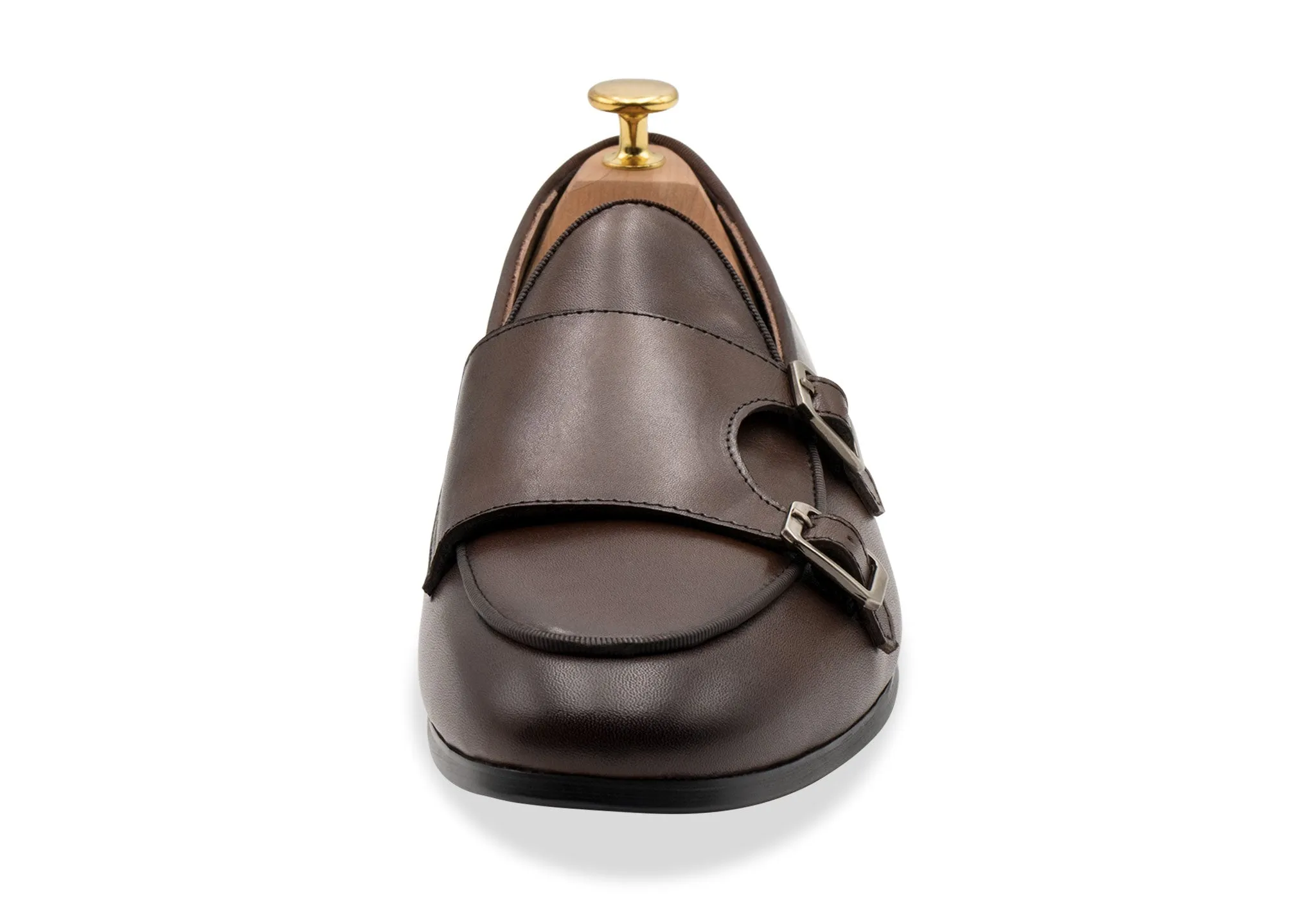 Dad Style Tuerto Walnut Double Monk Loafer
