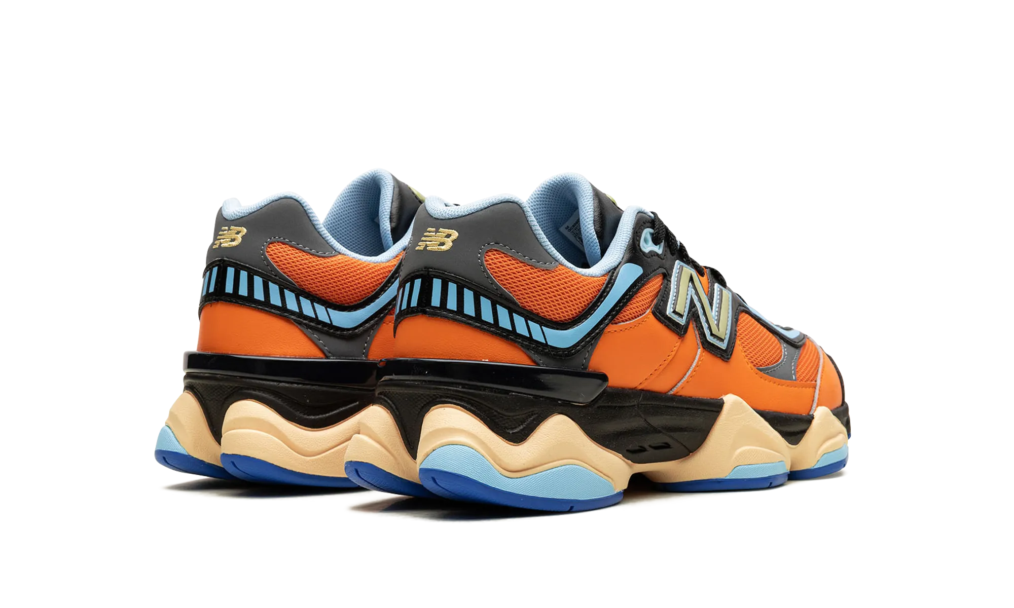 Comfortable Step Chic Basics 9060 Big Kid "Orange/ Black"