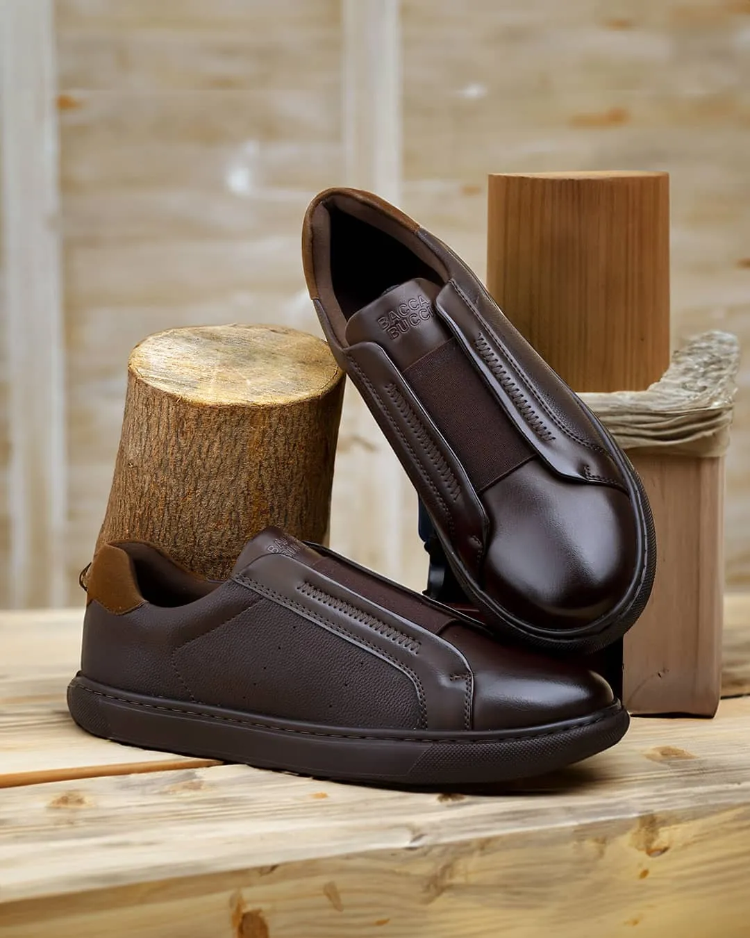 Bacca Bucci BOARDROOM Vegan Leather Sneakers Feather Light Travel Enthusiasts