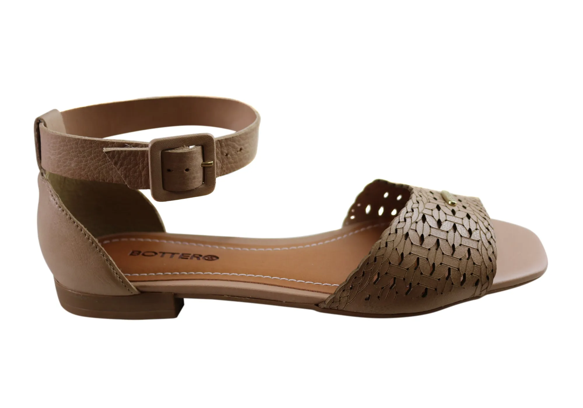 Bottero Nebraska Womens Comfortable Leather Sandals Made In Brazil Multi Strap
