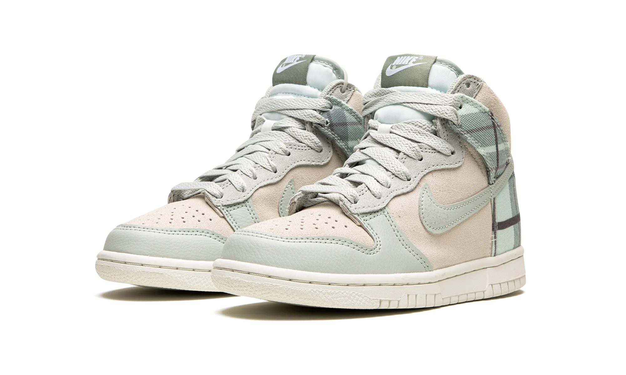 Lightweight Upper Unisex style Dunk High GS "Plaid - Summit White"