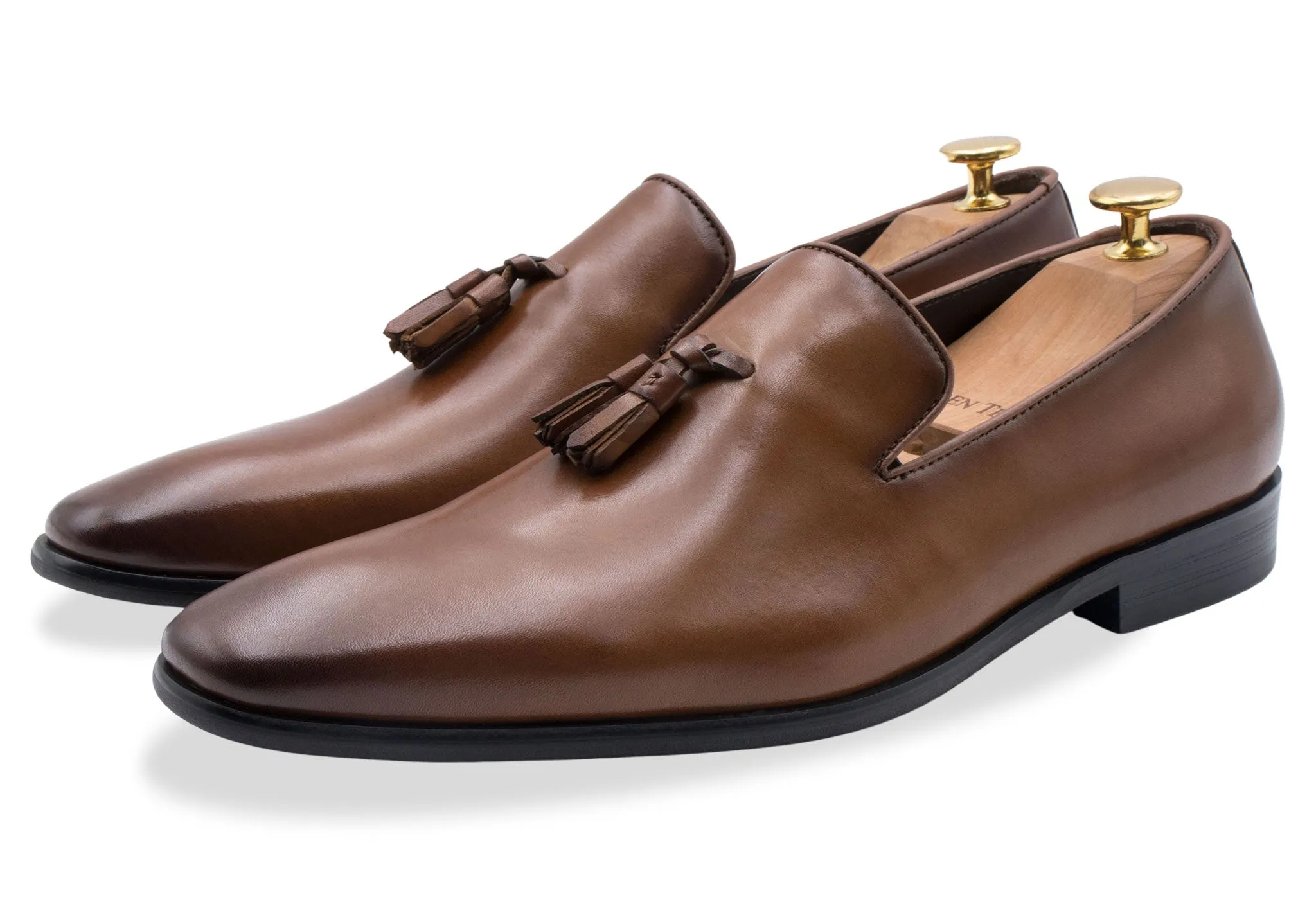 Polvorines Chestnut Wholecut Tassel Loafer Match Fit Hot Pick