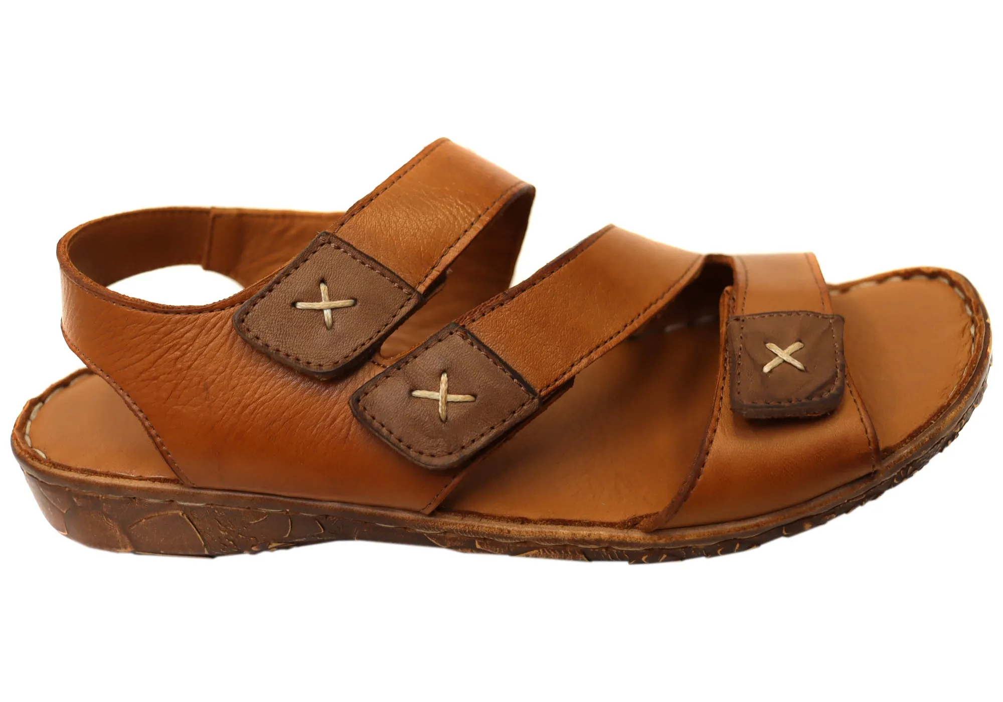 Stretchable Material Orizonte Dakoti Womens Comfortable European Leather Sandals