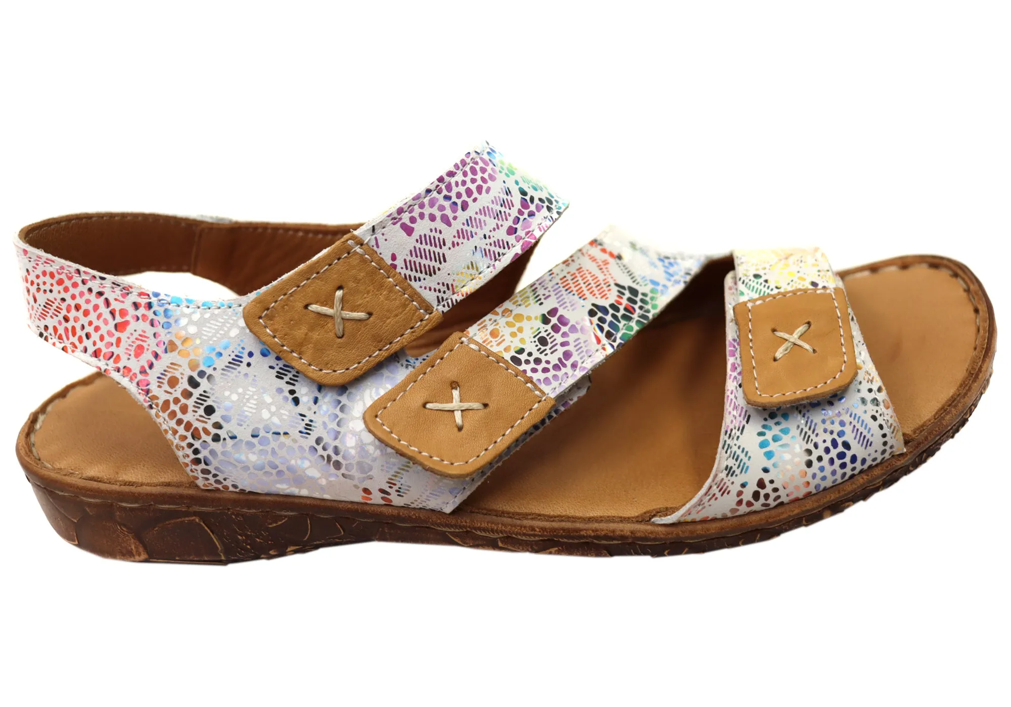 Orizonte Dakoti Womens Comfortable European Leather Sandals Functional Footwear