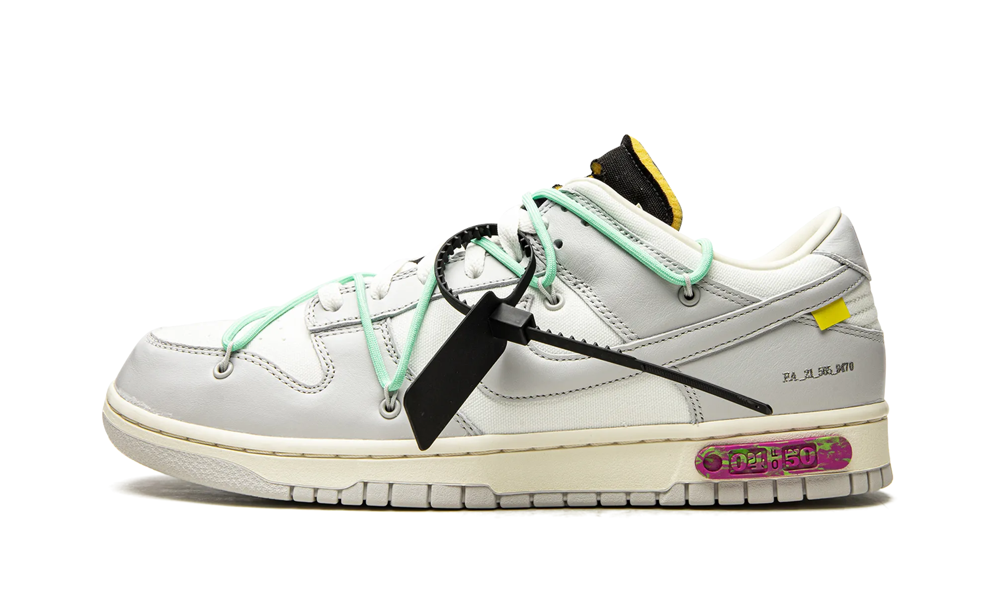 Dunk Low "Off-White - Lot 04" Grounded Steps