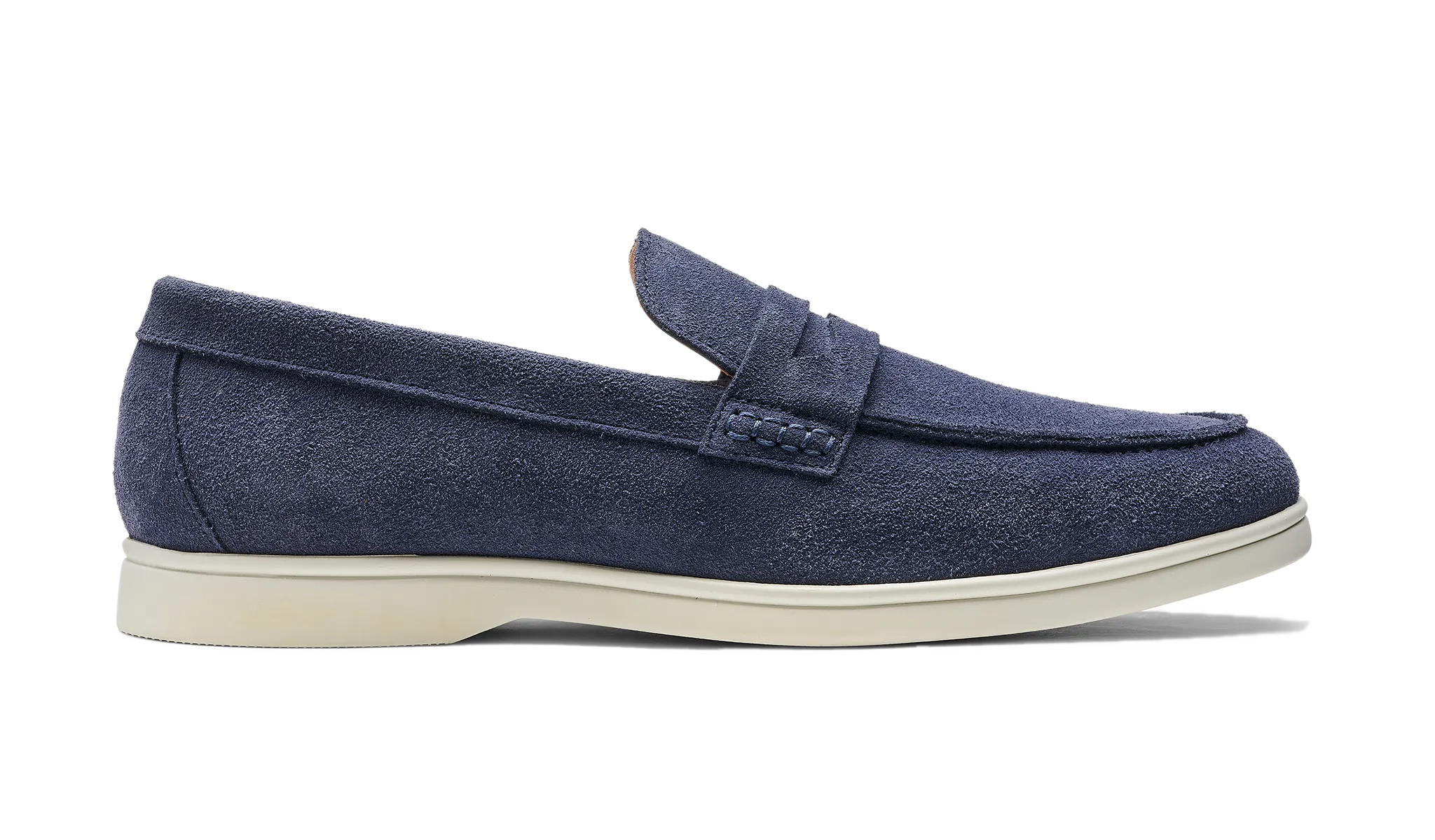 Minimal Touch Modern Edge Santiago - Navy Suede White Sole