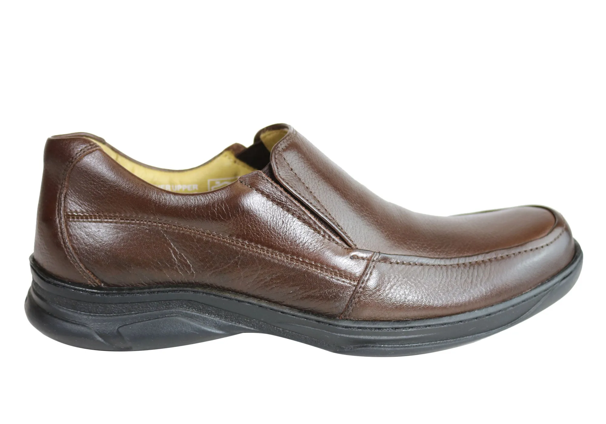 Patent Coat Savelli Roye Mens Comfort Leather Slip On Shoes Made In Brazil