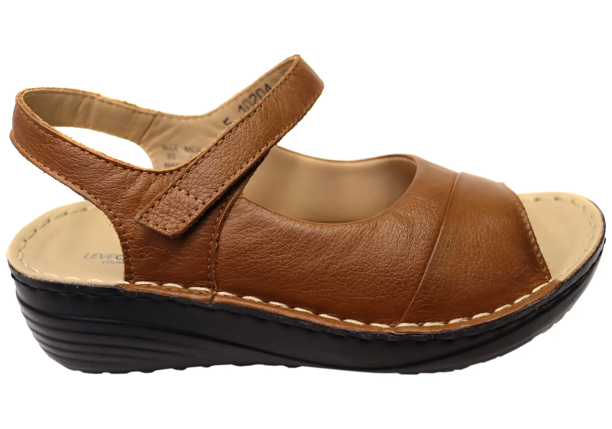 Sporty Footwear Classic Flip-flops Levecomfort Lelia Womens Brazilian Comfortable Leather Sandals