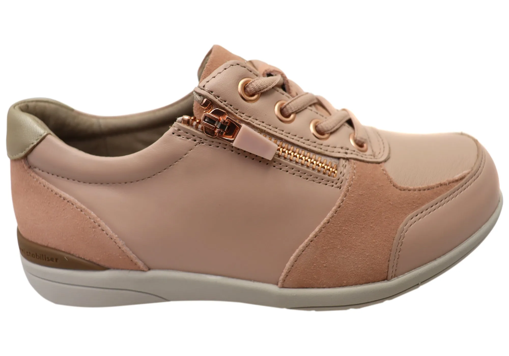 Homyped Odette Womens Supportive Wide Width Leather Shoes Global Fit