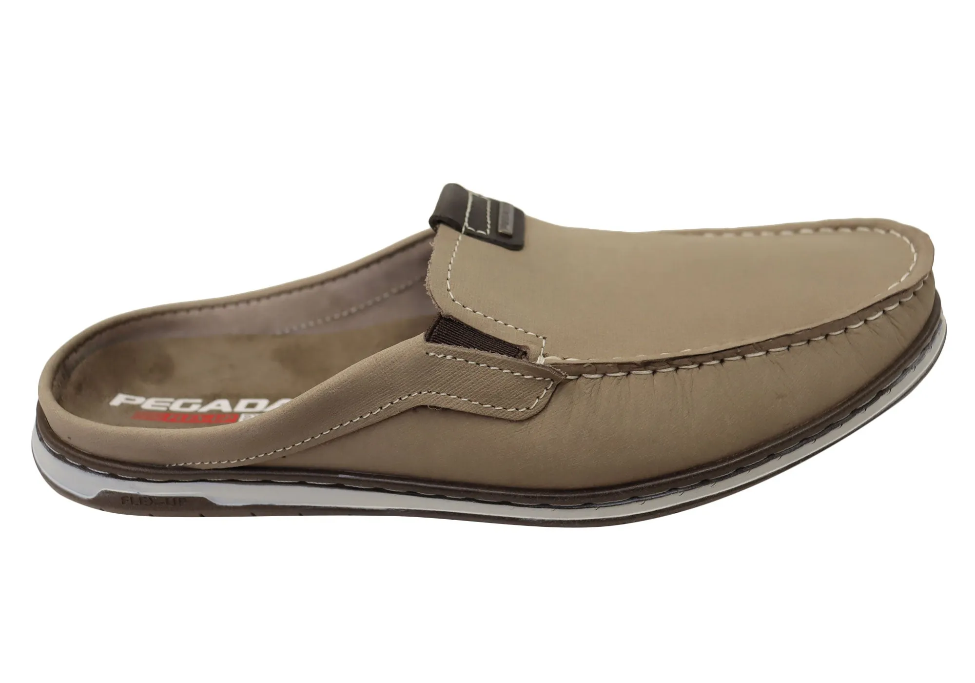 Chill Vibes Active Life Pegada Coast Mens Leather Slip On Comfort Casual Shoes Made In Brazil
