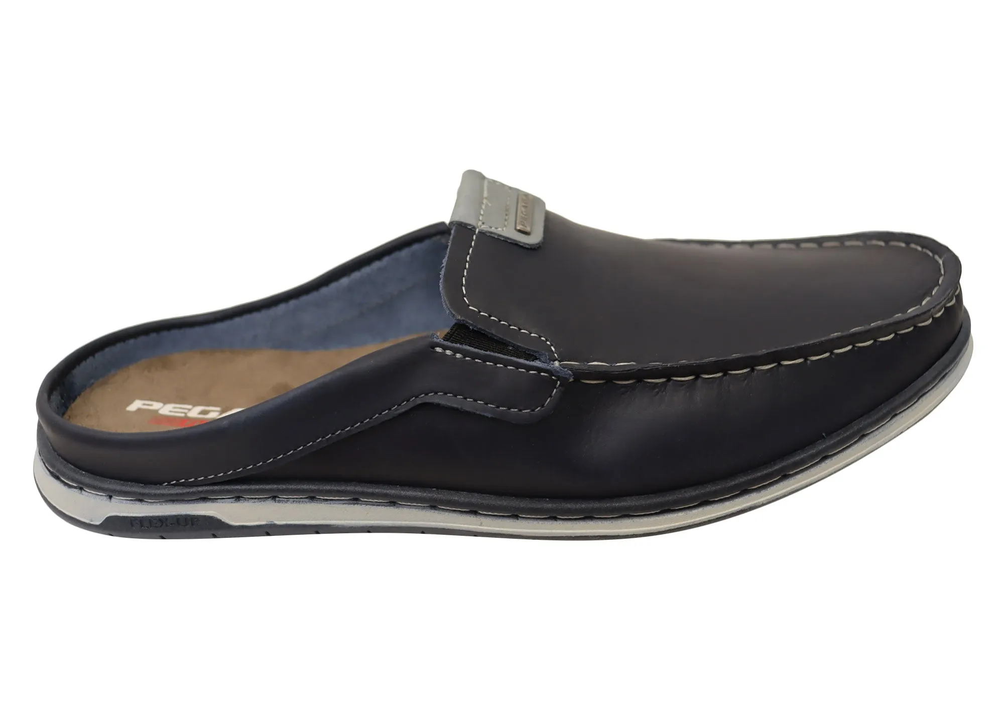 Pegada Coast Mens Leather Slip On Comfort Casual Shoes Made In Brazil Modern Tread