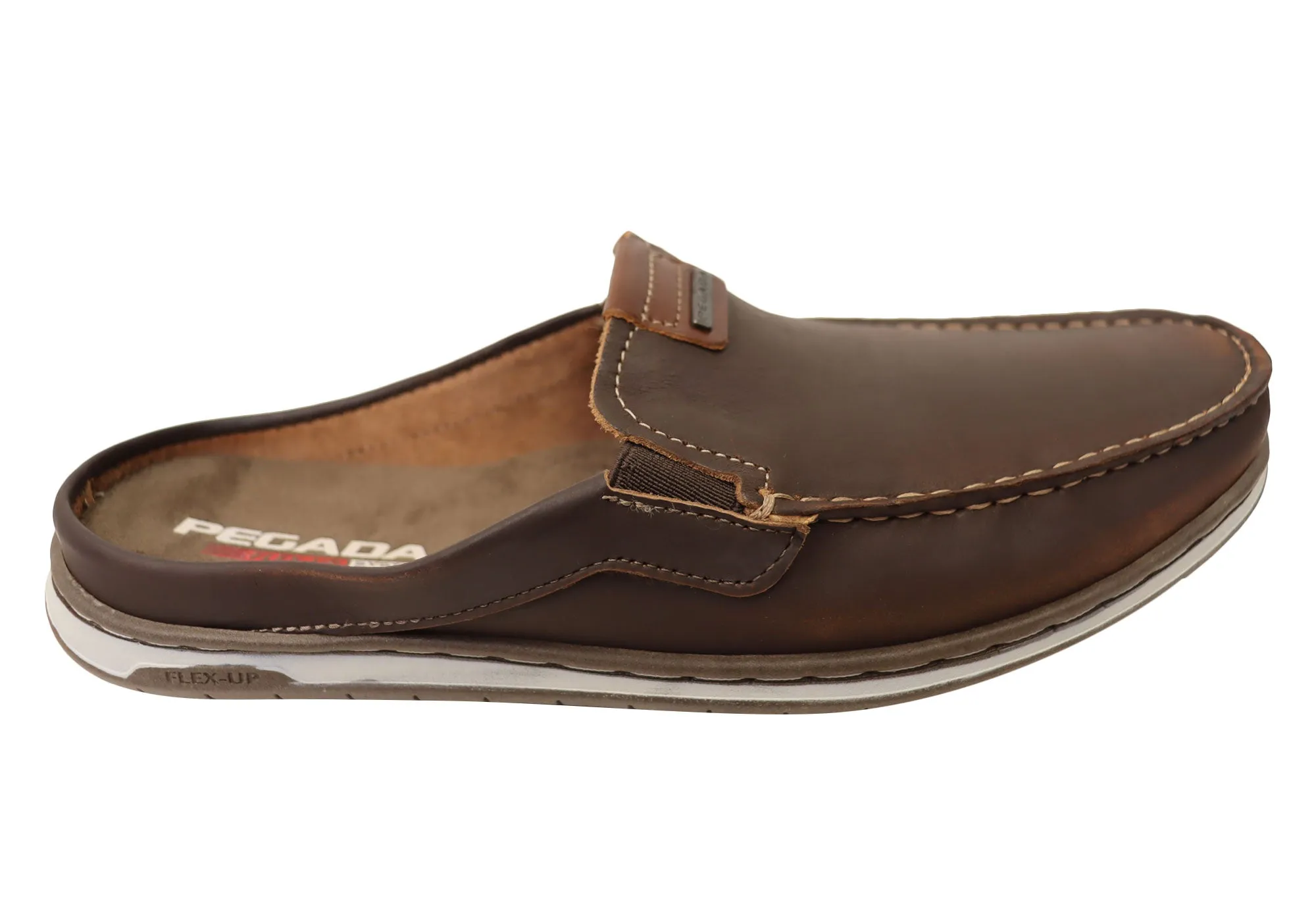 Pegada Coast Mens Leather Slip On Comfort Casual Shoes Made In Brazil Loafer Style