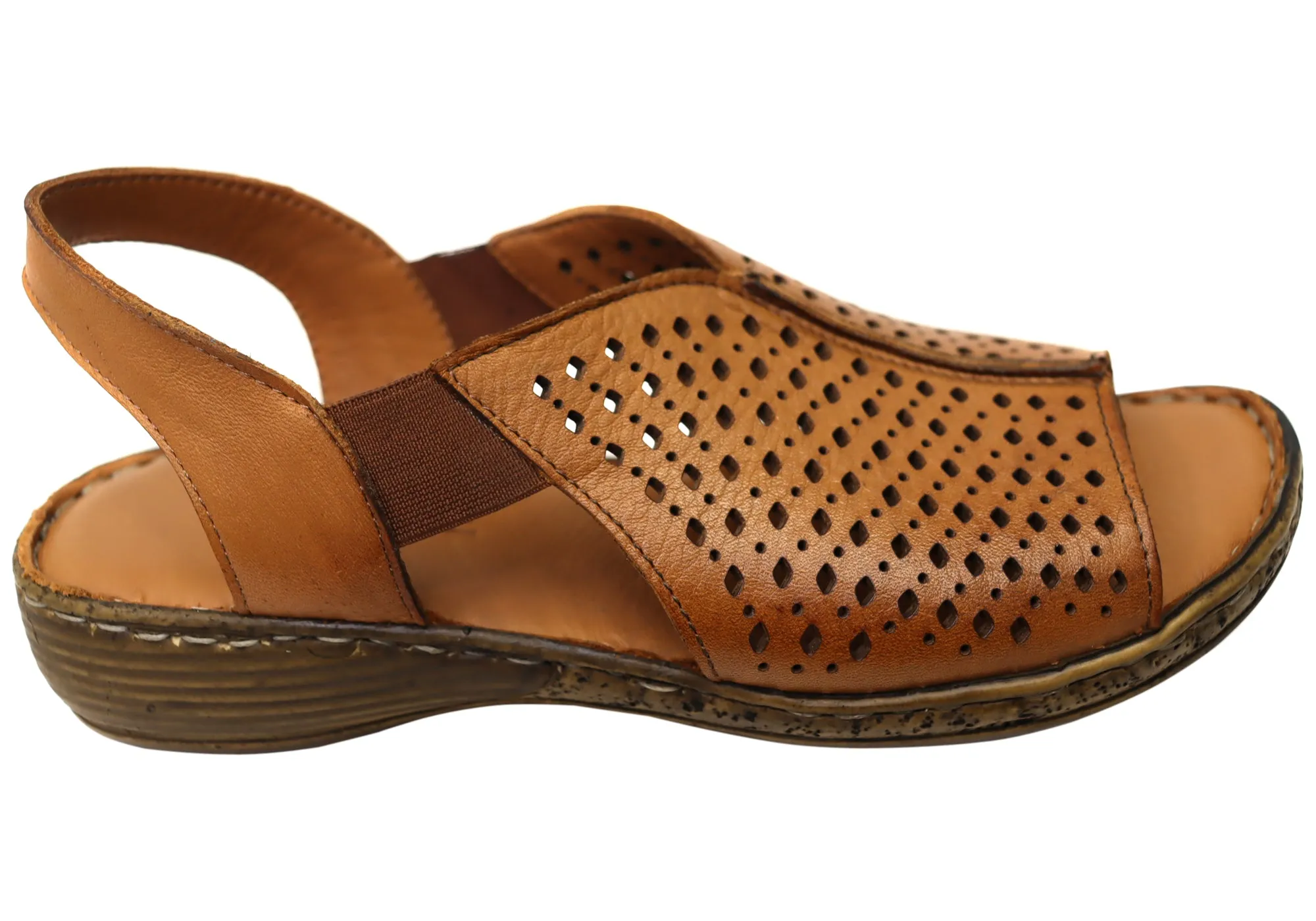 All-Around Use Orizonte Marlee Womens Comfortable European Leather Sandals