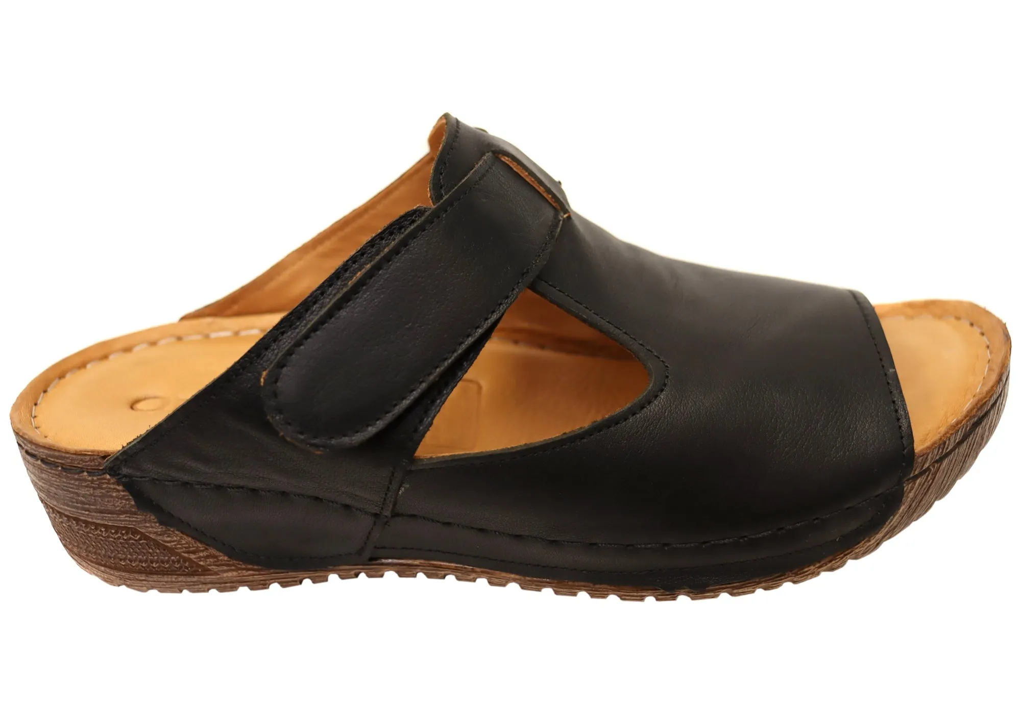 Chill Essential Breathable Outdoor Wear Orizonte Elba Womens European Comfortable Leather Slides Sandals