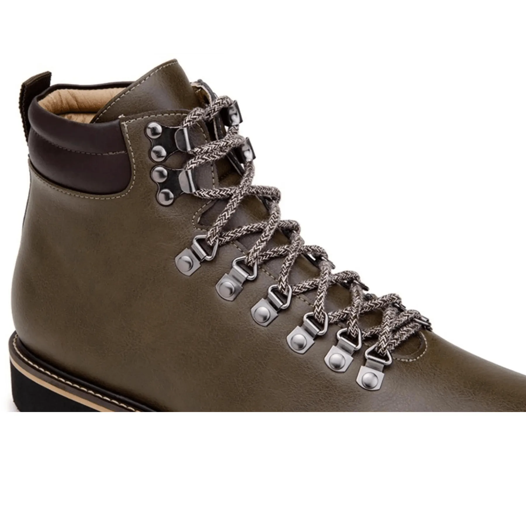 'Jeffery' Unisex Boots by Ahimsa - olive Slip Resistant Weather Resistant User