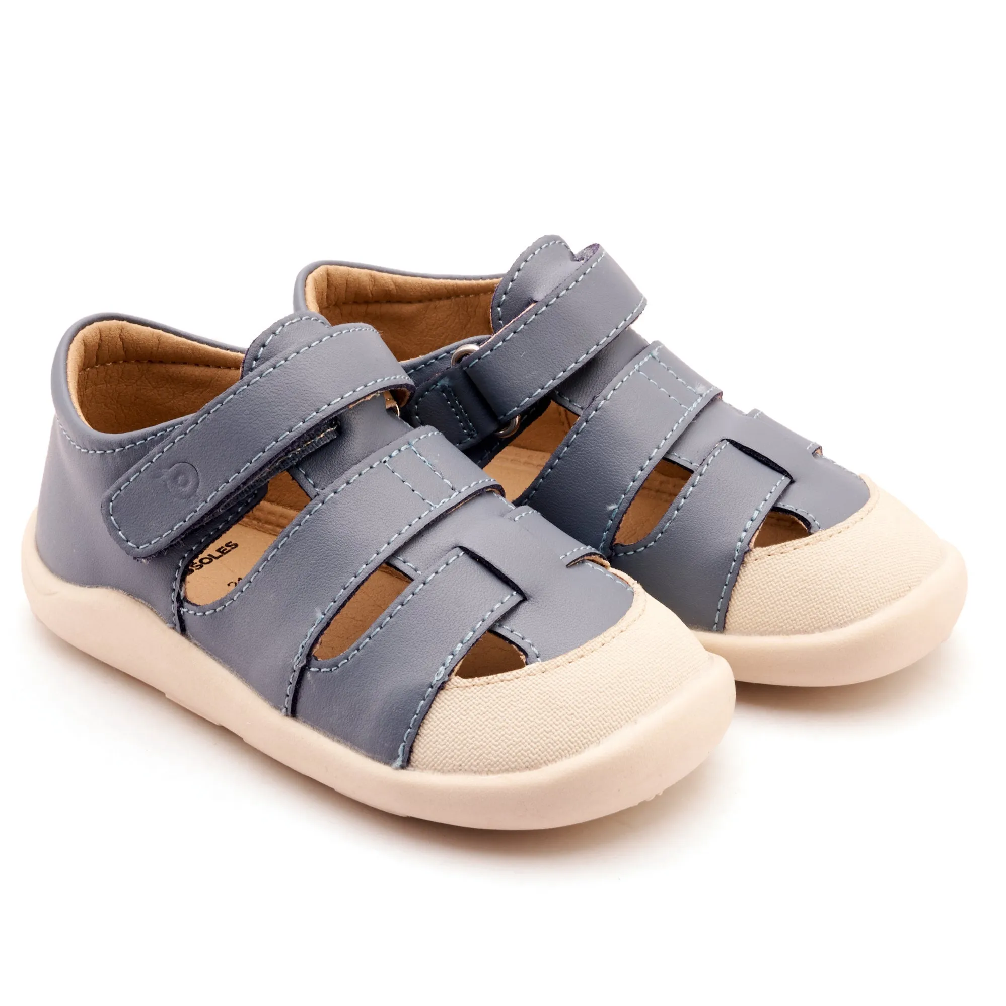 Old Soles Boy's Fresco Ground Sandals - Indigo / Sproco Heel