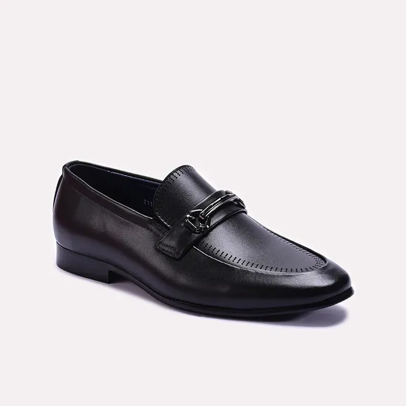 Black Slip On Formal Shoes 0111263 Machine washable elegant design
