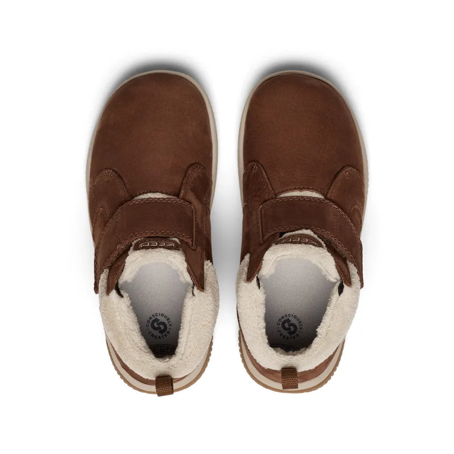 Protective Finish Hiking Trails Side Zip Big Kids' KNX Middie   |  Bison/Safari