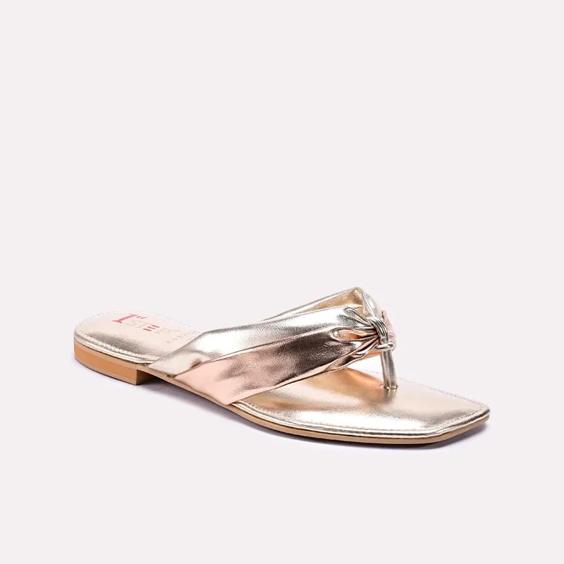 Gold Casual Slippers 0412835 beach shoes