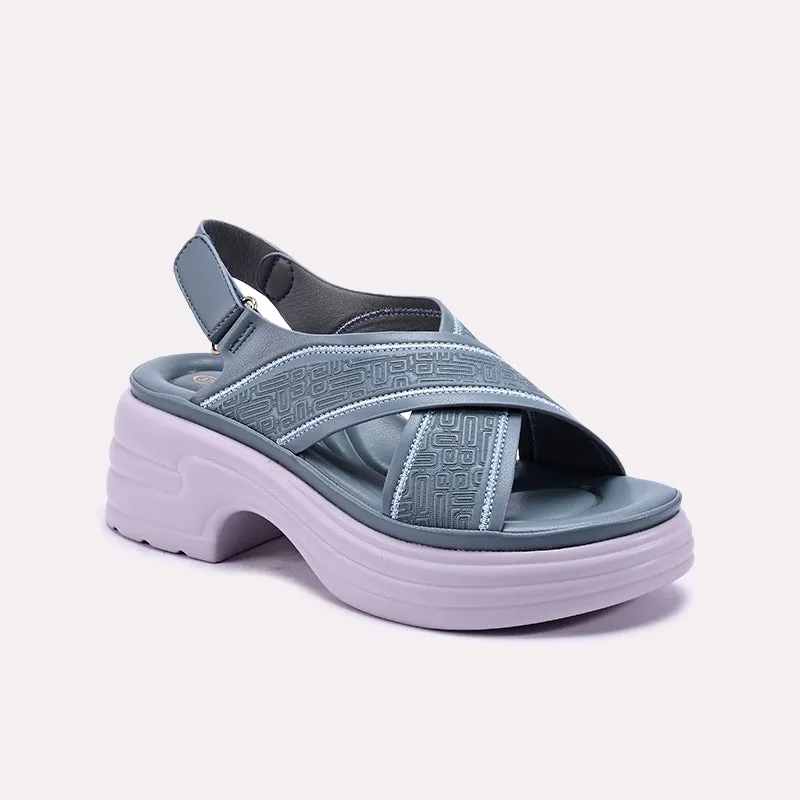 Slip-On Shoes Indoor Blue Chunky Casual Sandals 0421384