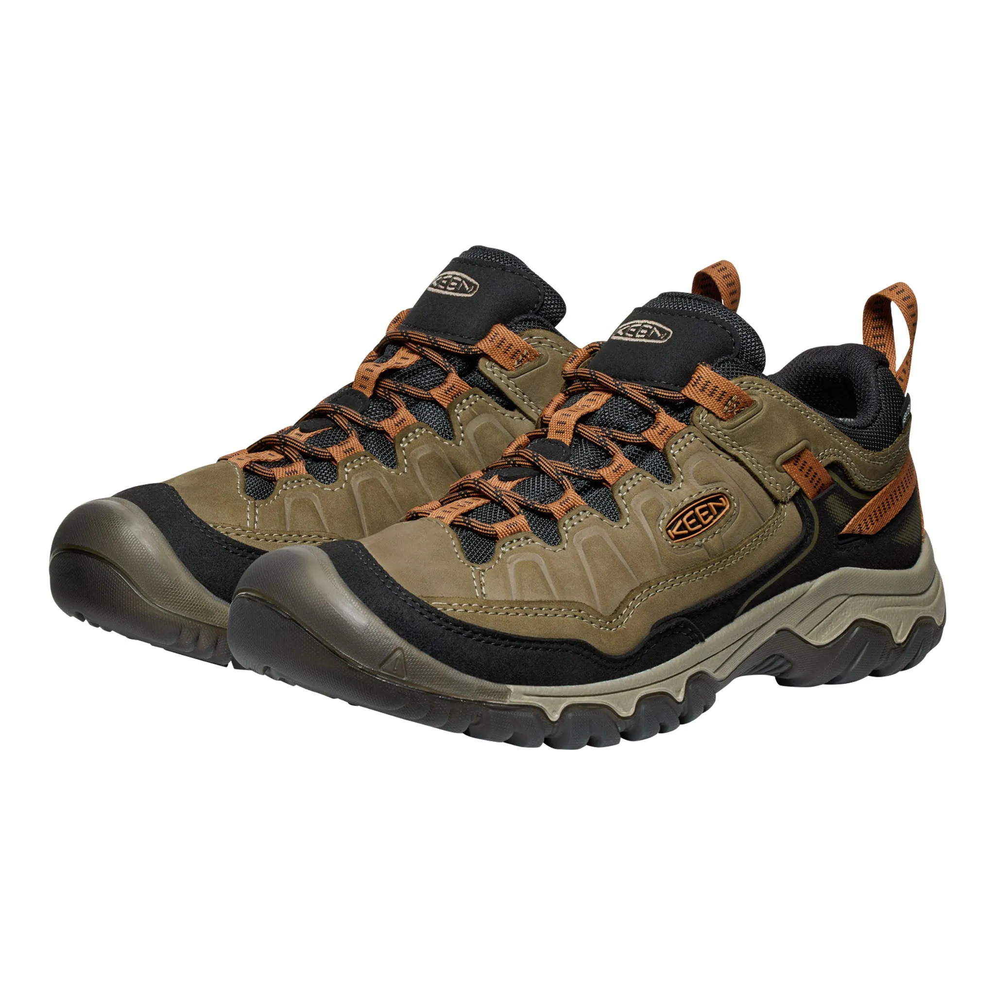 Stone Grip Foot Glow Men's Targhee IV Waterproof Hiking Shoe Sea Turtle/Roasted Pecan