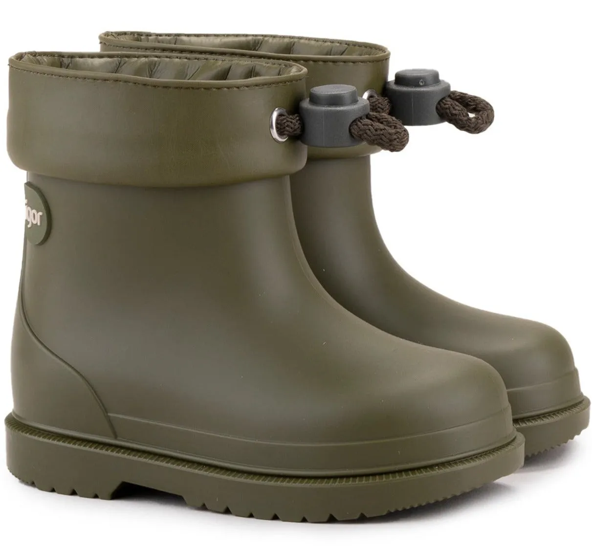 Igor Girl's and Boy's Bimbi Euri Boots, Kaki Insulated Cold Weather Commuter