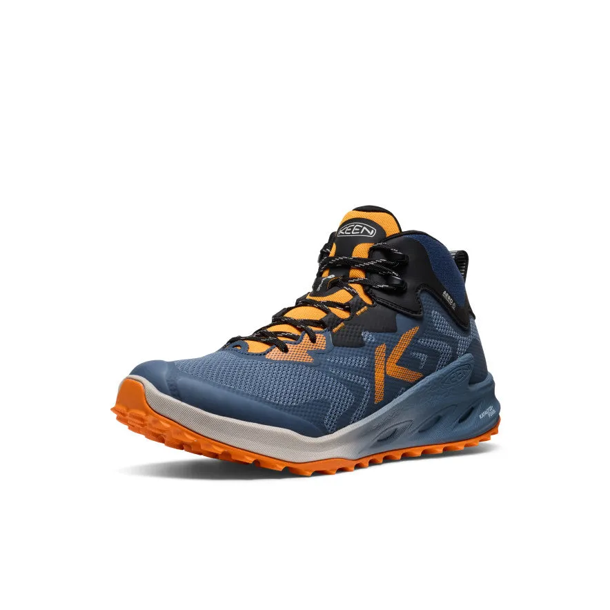 Men's Zionic NXT Waterproof Hiking Boot  |  Naval Academy/Bright Marigold Winter Scene Resort Mode