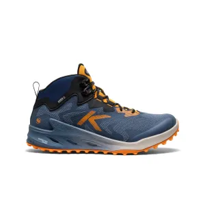 Padded Interior Active Nomad Men's Zionic NXT Waterproof Hiking Boot  |  Naval Academy/Bright Marigold