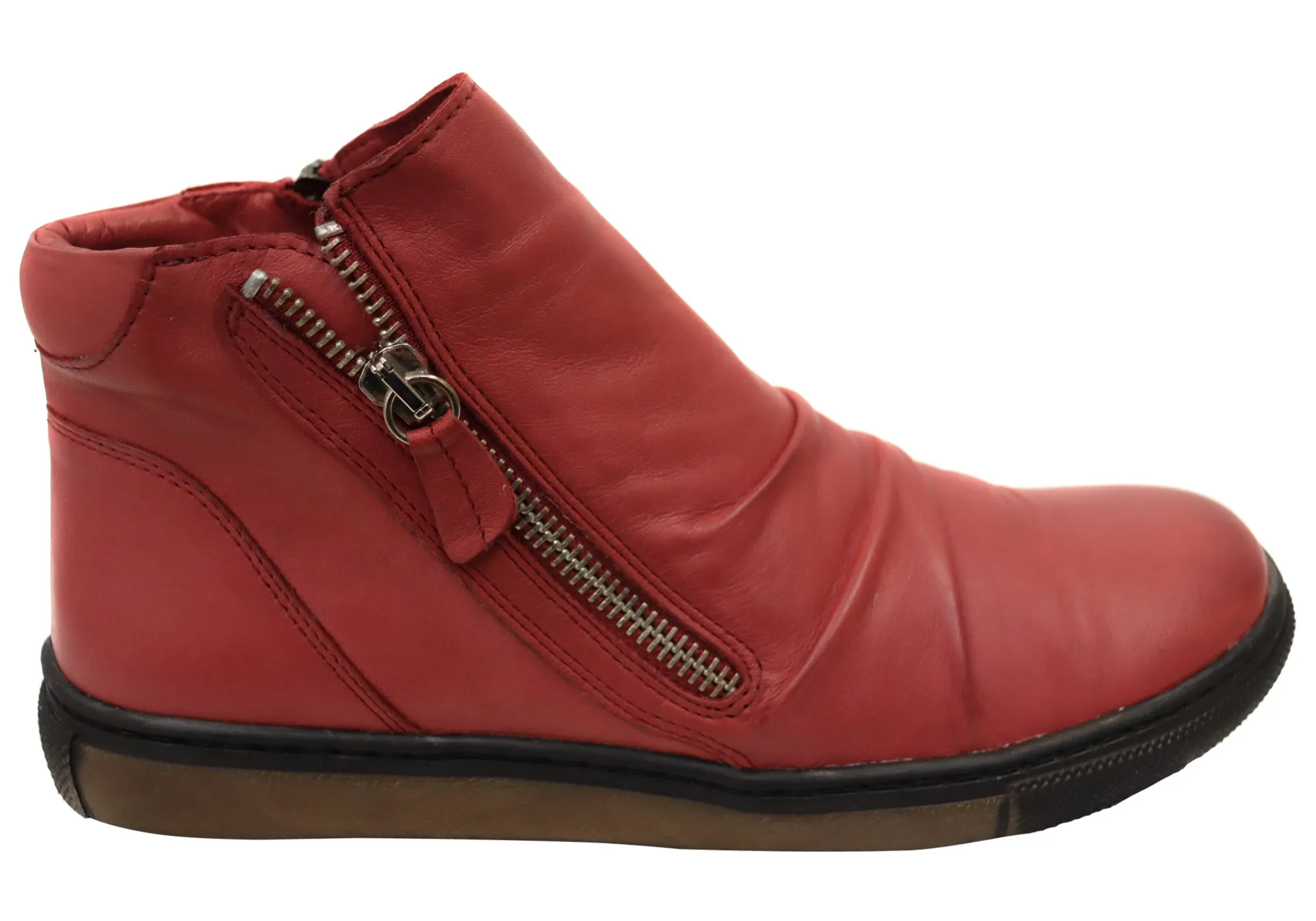 Orizonte Strath Womens European Comfortable Leather Ankle Boots Ankle Coverage