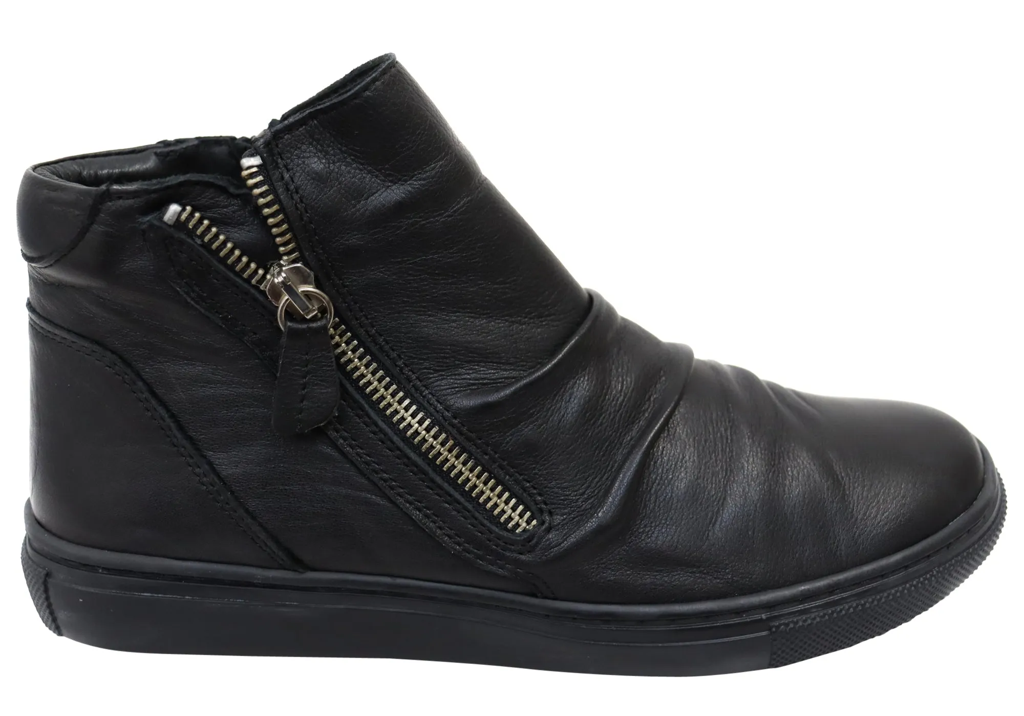 Orizonte Strath Womens European Comfortable Leather Ankle Boots Feather Light Nature Lover Sleek Function