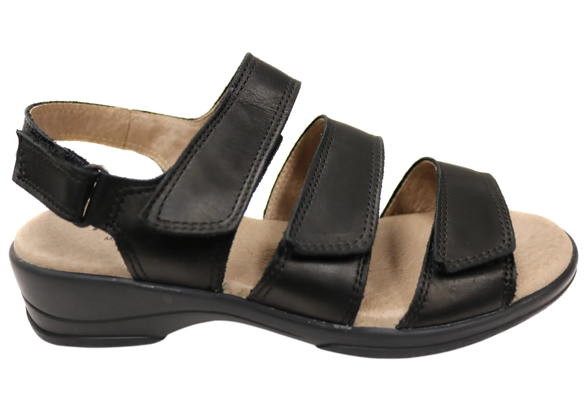 Casual Wear day trip Flex & Go Renay Womens Comfortable Leather Sandals Made In Portugal