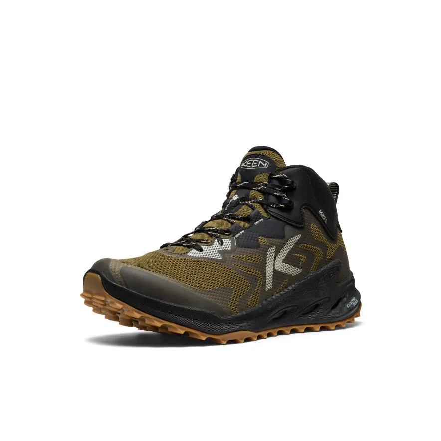 Comfortable Heel Feather Light Outdoor Trek Men's Zionic NXT Waterproof Hiking Boot  |  Dark Olive/Black