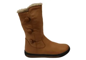 Cushion Build Orizonte Alvo Womens European Comfortable Leather Mid Calf Boots