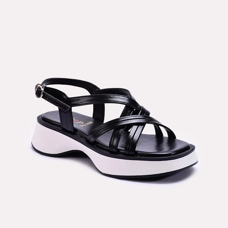 Black Chunky Casual Sandals 0421469 Running Comfort