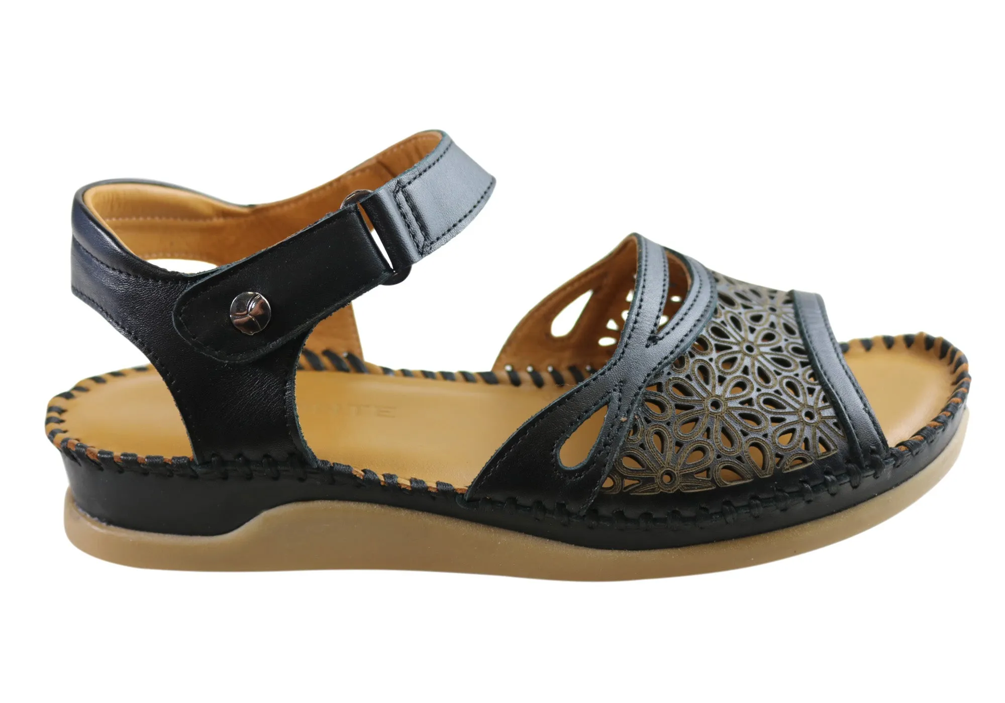 Breathable Comfort All-Purpose Footwear Orizonte Noble Womens European Comfortable Leather Sandals