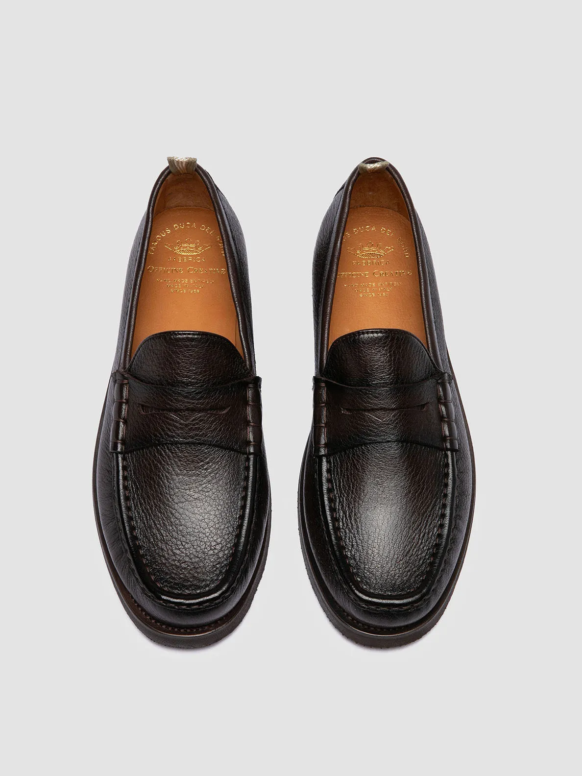 BALFRON FLEXI 001 - Brown Leather Penny Loafers Stylish Touch