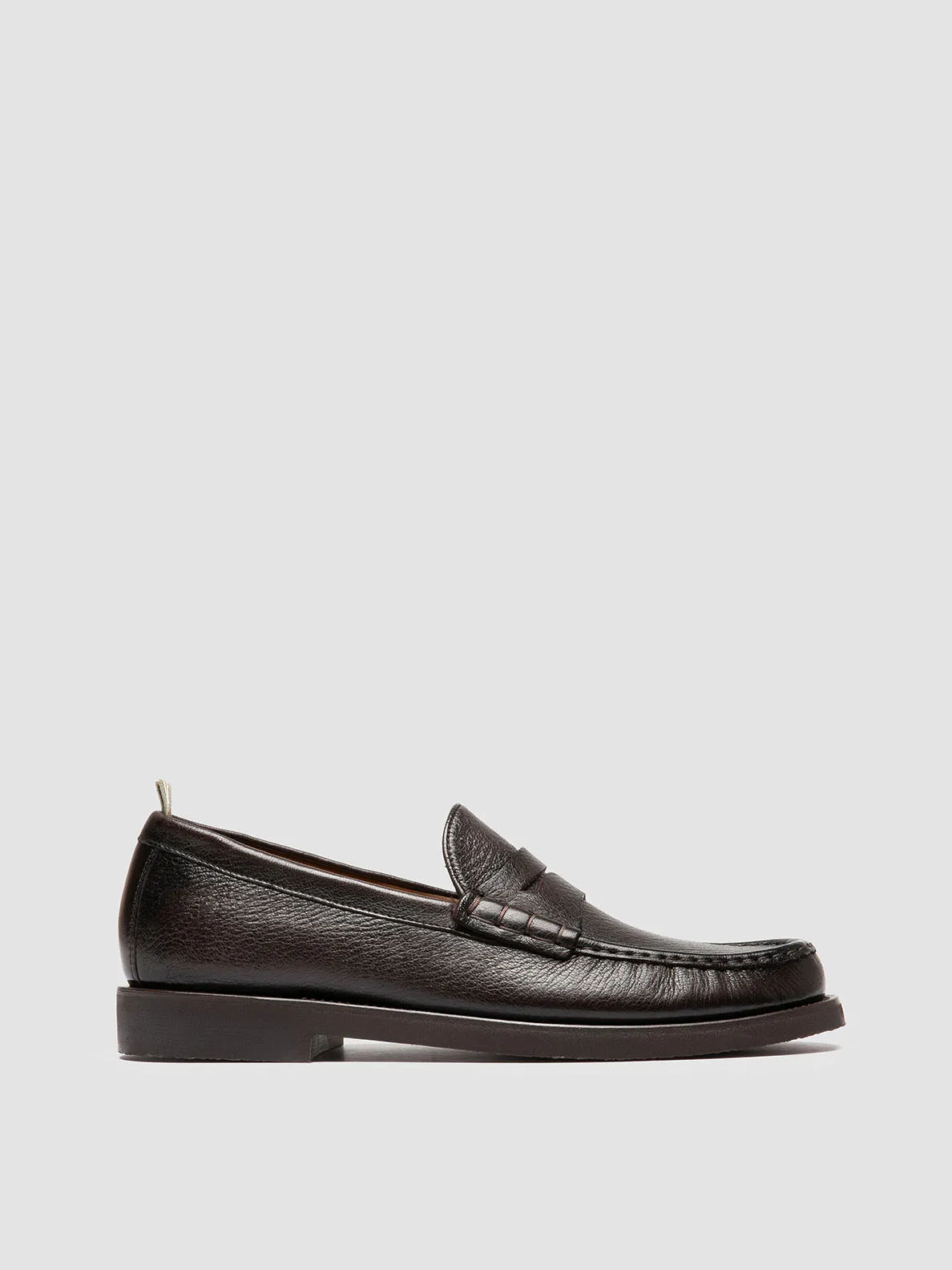 BALFRON FLEXI 001 - Brown Leather Penny Loafers Slim Build Mesh
