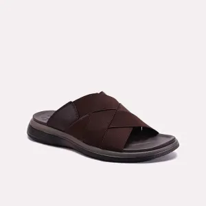 Brown Casual Slipper 0151176 Anti Slip Coating poolside style