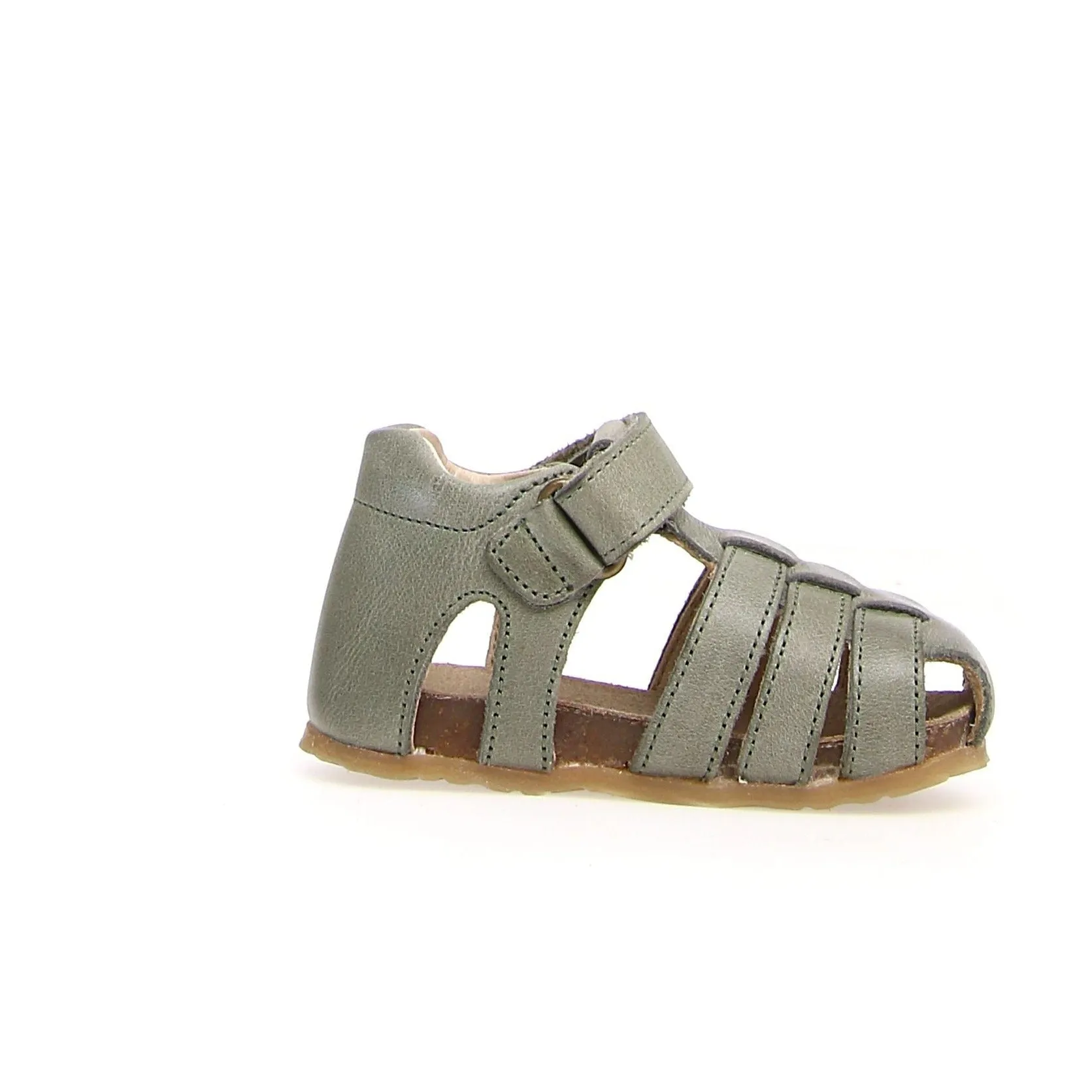 Falcotto Alby Boy's and Girl's Closed Toe Sandals - Sage Wraparound Strap