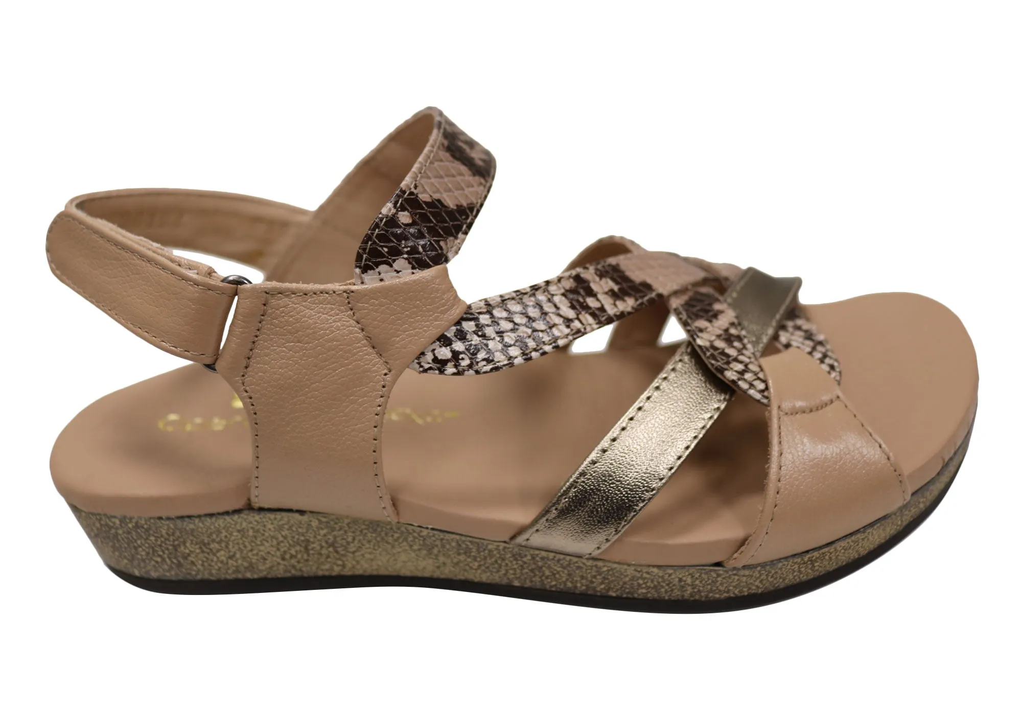 Multi Use Everyday Opananken Anita Womens Comfortable Brazilian Leather Sandals
