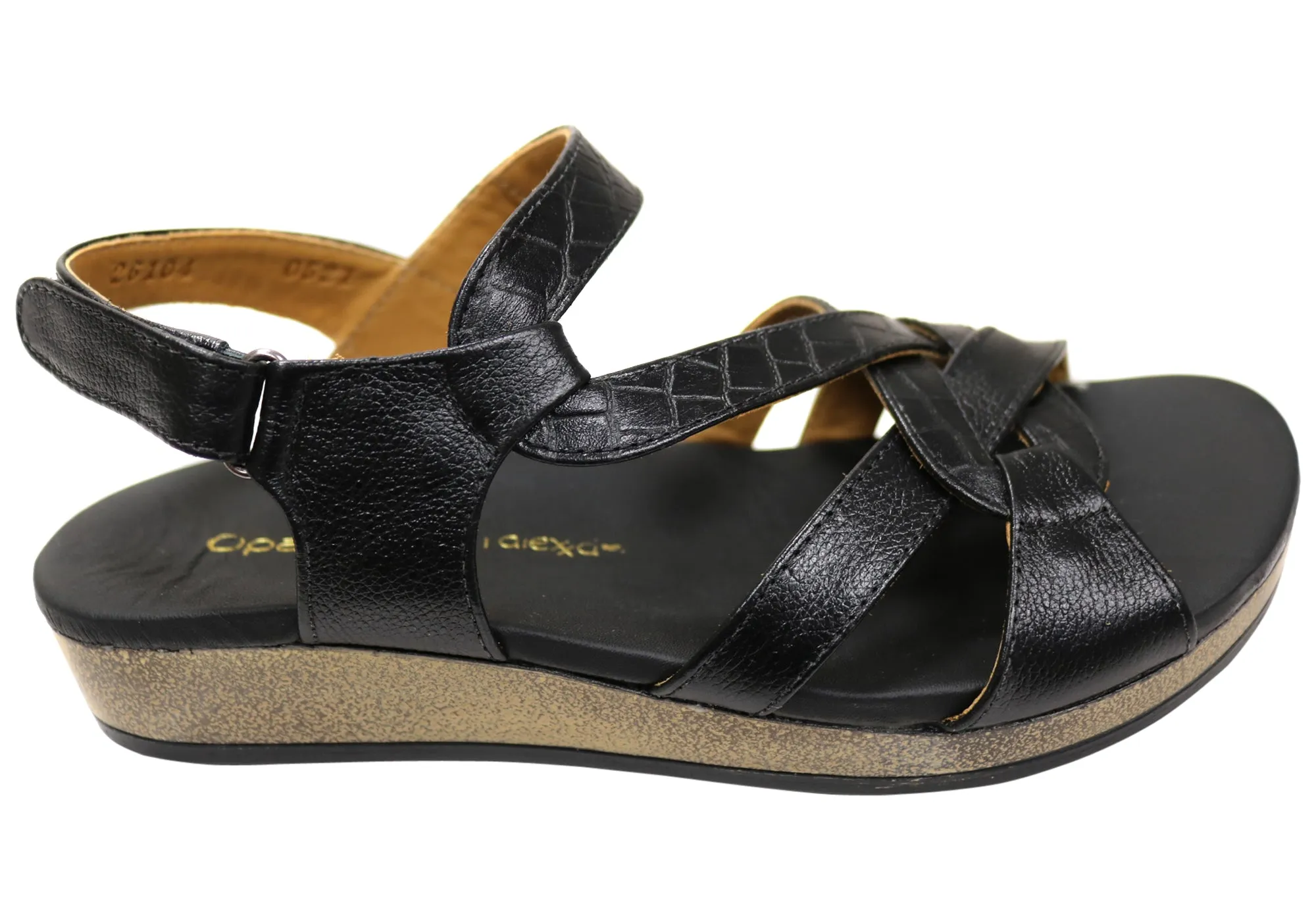 Opananken Anita Womens Comfortable Brazilian Leather Sandals Comfortable Vacation Sandals Casual Sandals for Every Day