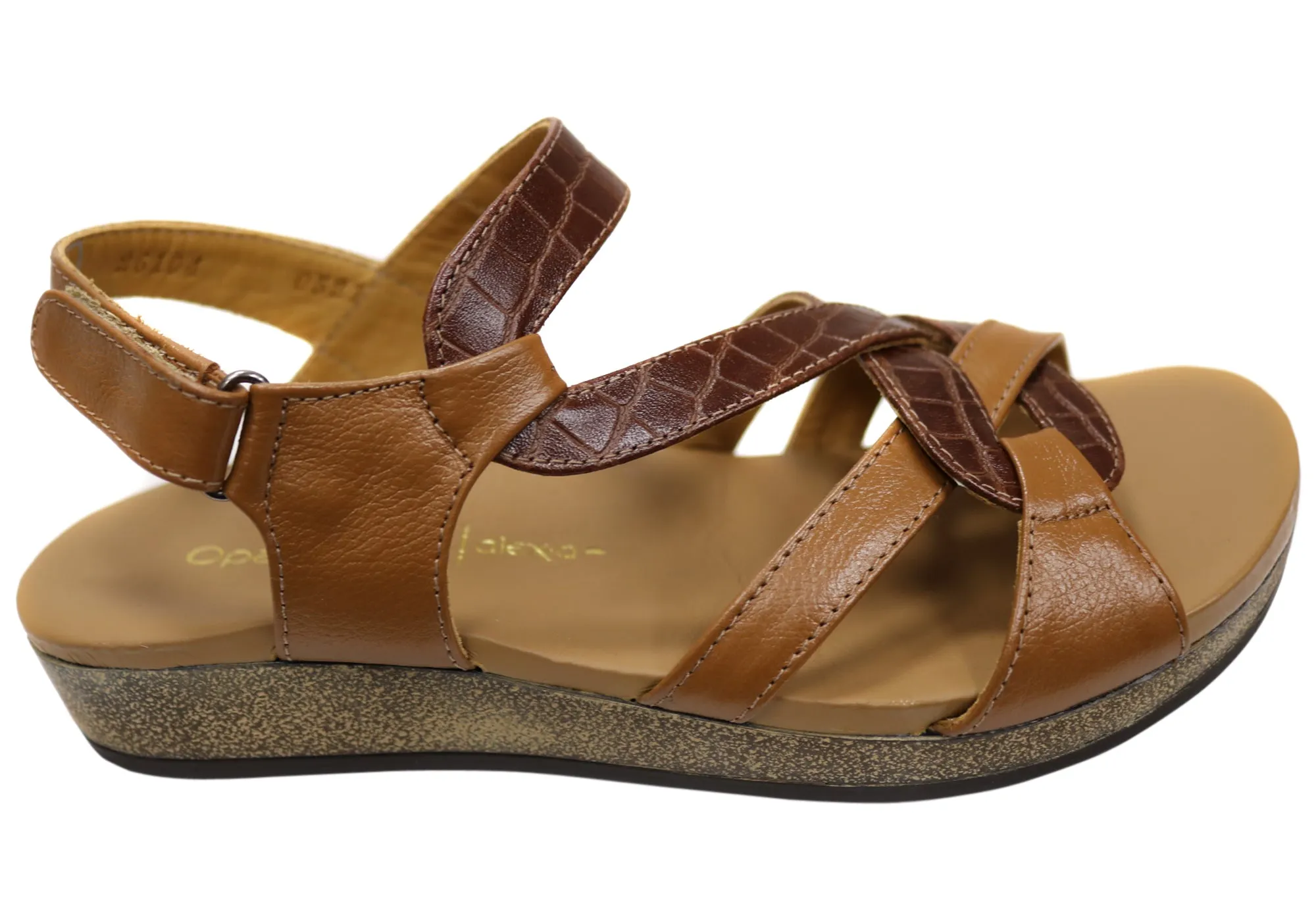 Sandal Care Opananken Anita Womens Comfortable Brazilian Leather Sandals