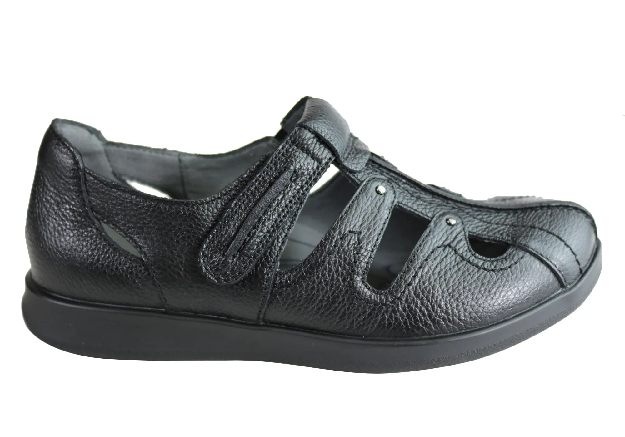 Homyped Jamima Womens Supportive Comfortable Leather Shoes Padded Comfort Standing Workers