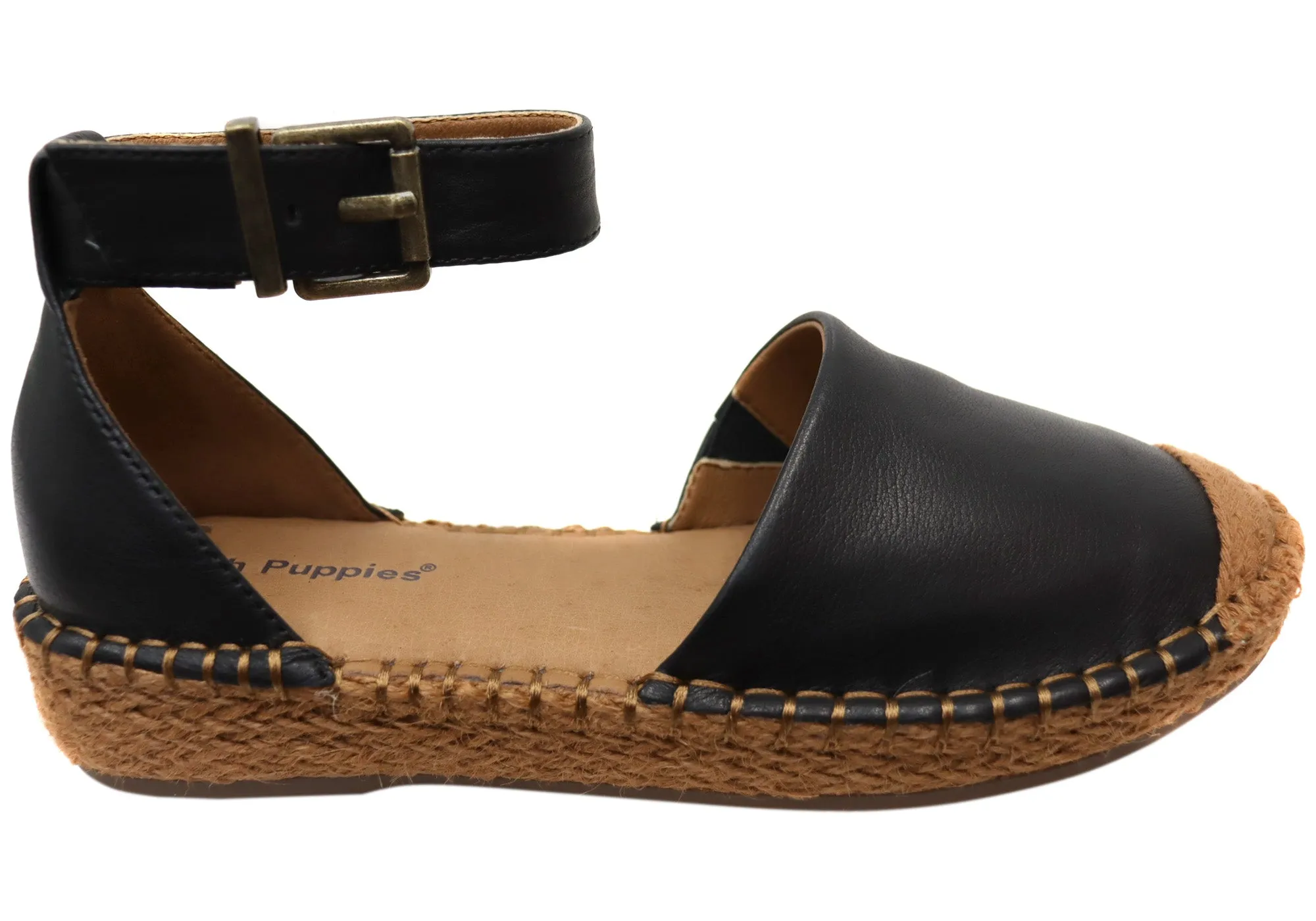 Hush Puppies Baleal Womens Comfortable Leather Shoes Outfit Key Comfortable Insole