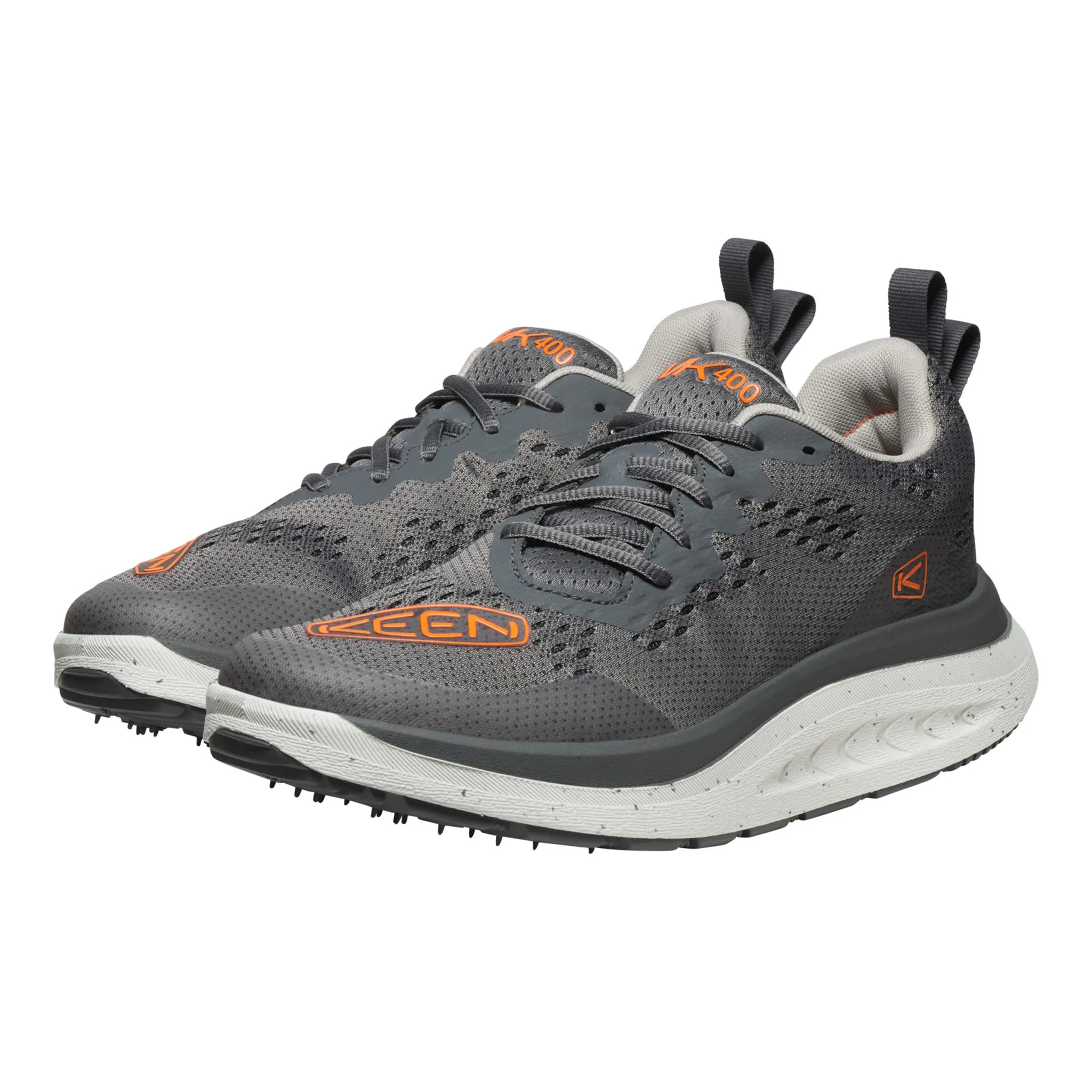 Grip Hold Men's WK400 Walking Shoe Steel Grey/Scarletbis