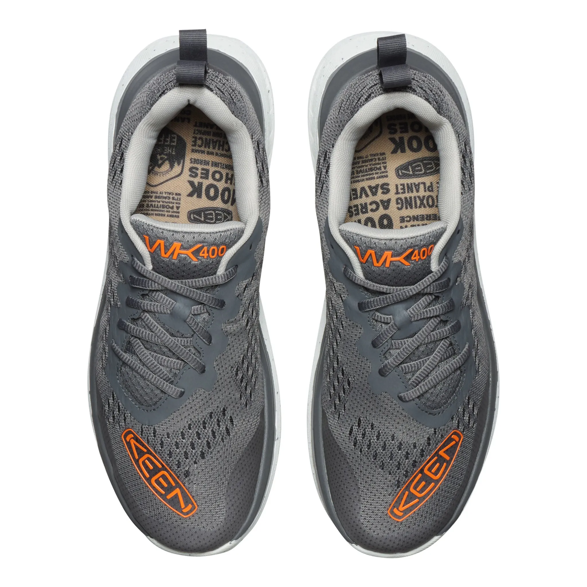 Men's WK400 Walking Shoe Steel Grey/Scarletbis Winter Chill Grip Hold