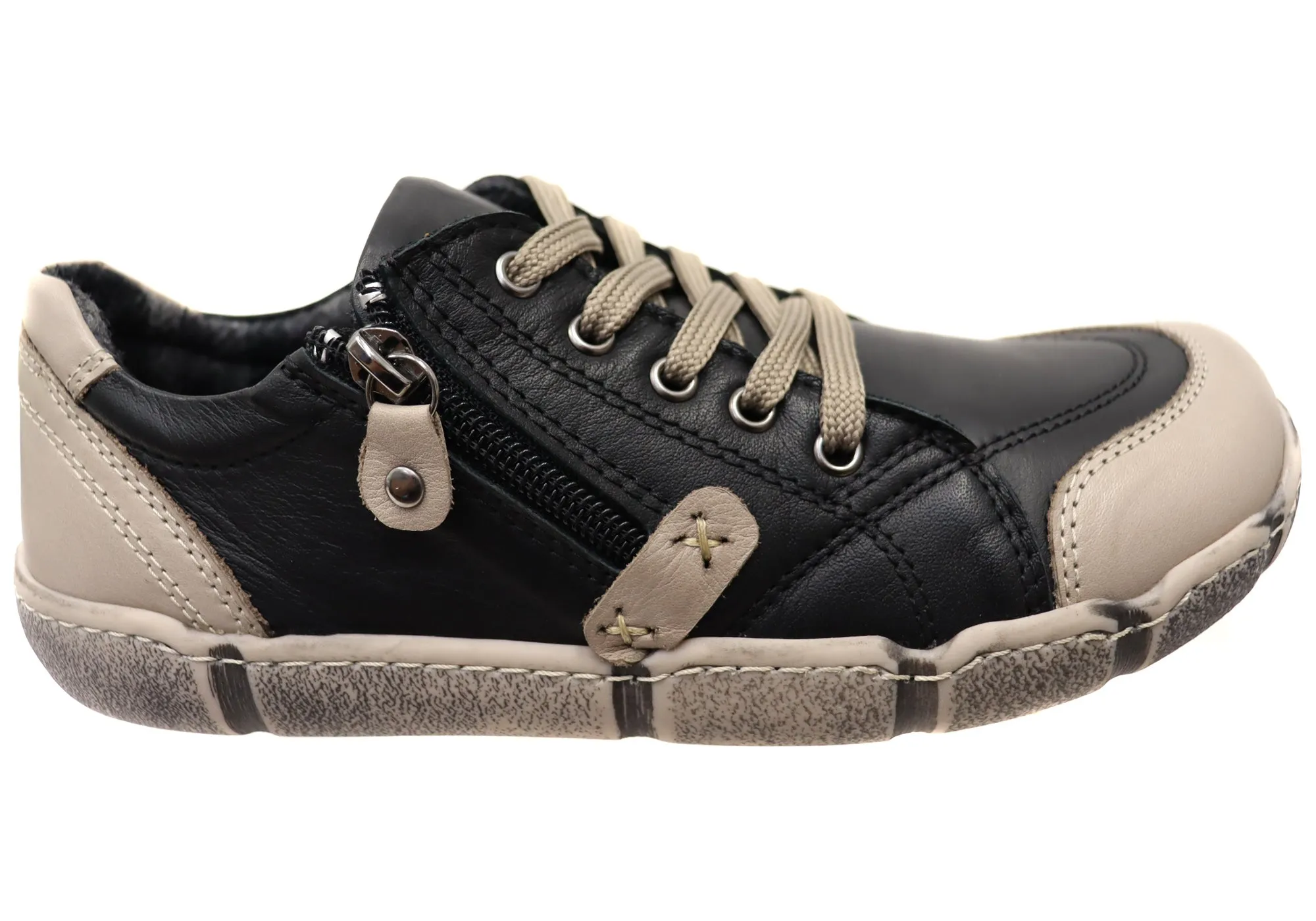 Orizonte Rusden Womens Comfortable Leather European Shoes Island Step