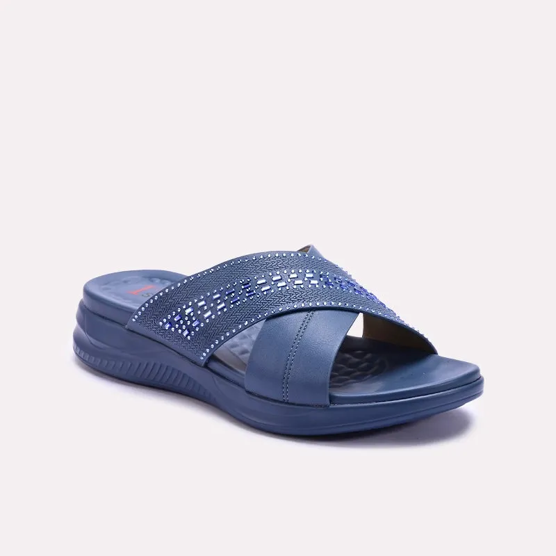 Comfort Grip Sun Glow Blue Comfy Casual Slippers 0413270