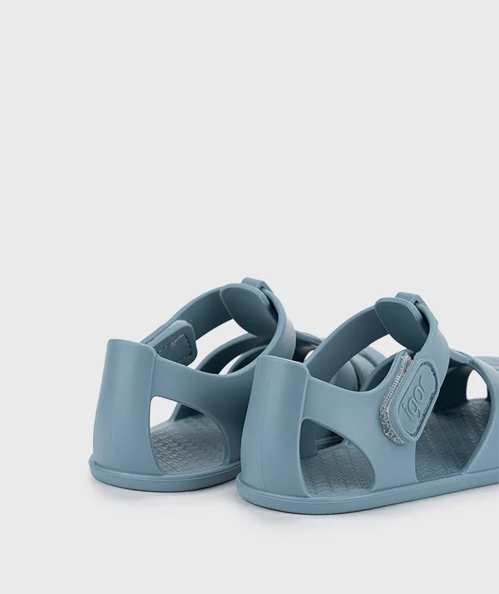 Igor Boy's and Girl's Nemo Solid Sandals, Oceano Garden Walk Back Help