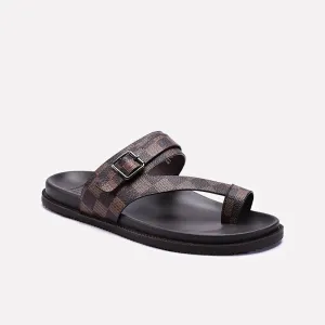 Brown Mens Casual Slippers 0151123 Practical Fit